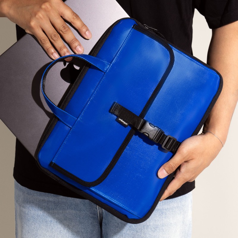 upcycled laptop sleeve