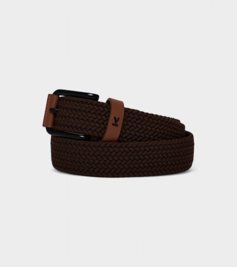 vegan braided leather belt