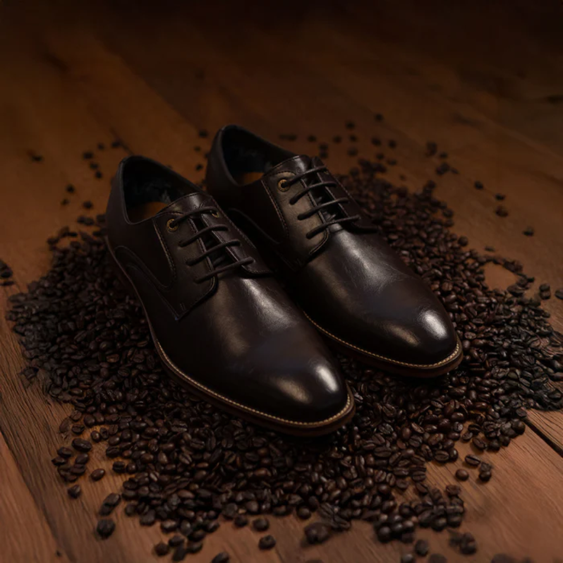 vegan coffee Derby shoes
