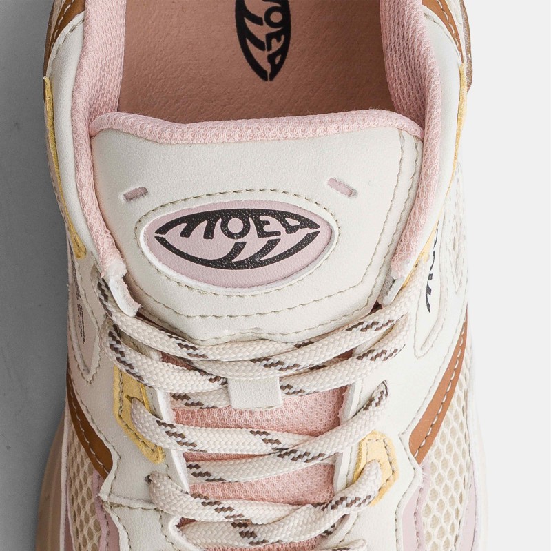 vegan pink yellow sneakers