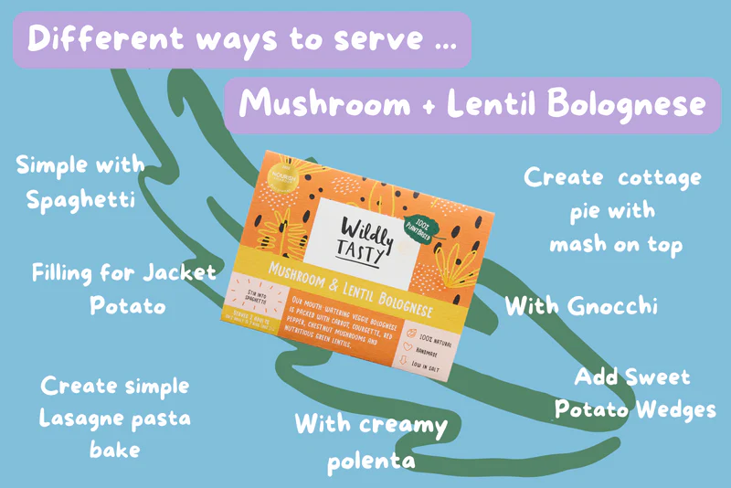 lentil and mushroom bolognese