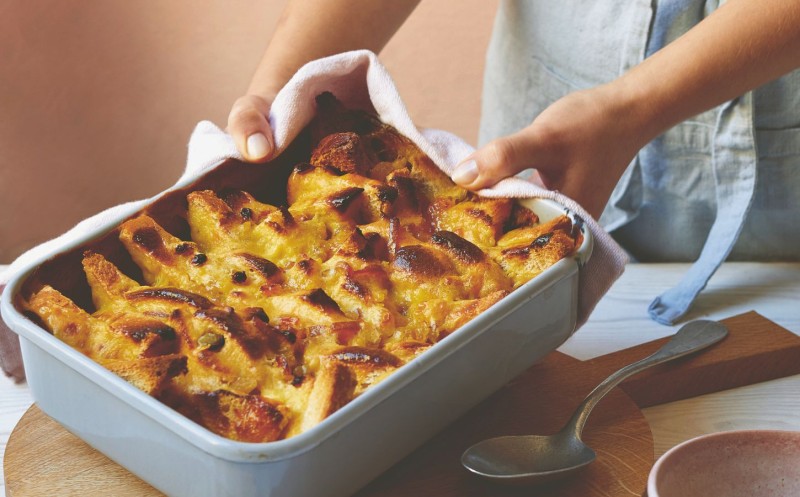 vegan bread and butter pudding