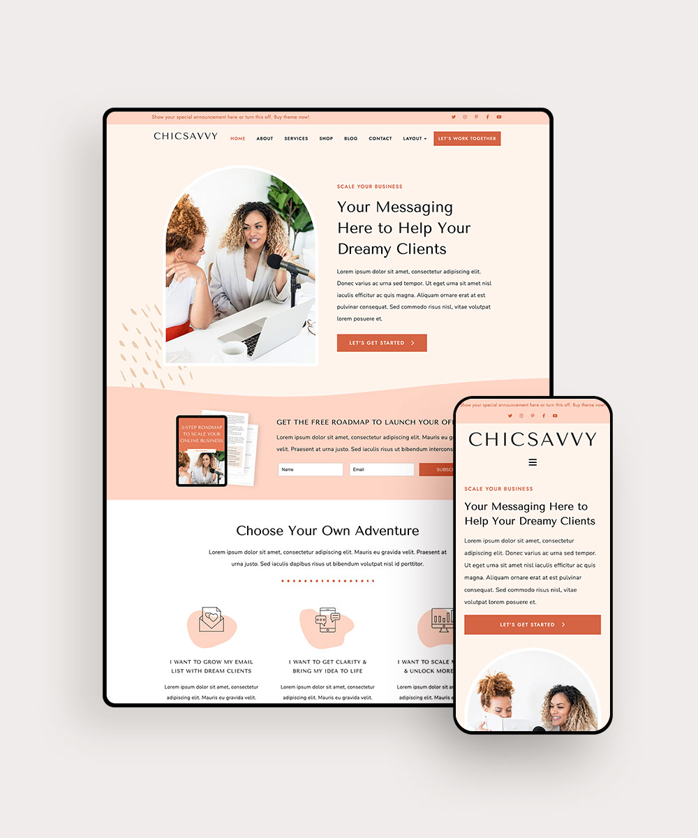 Bluchic themes