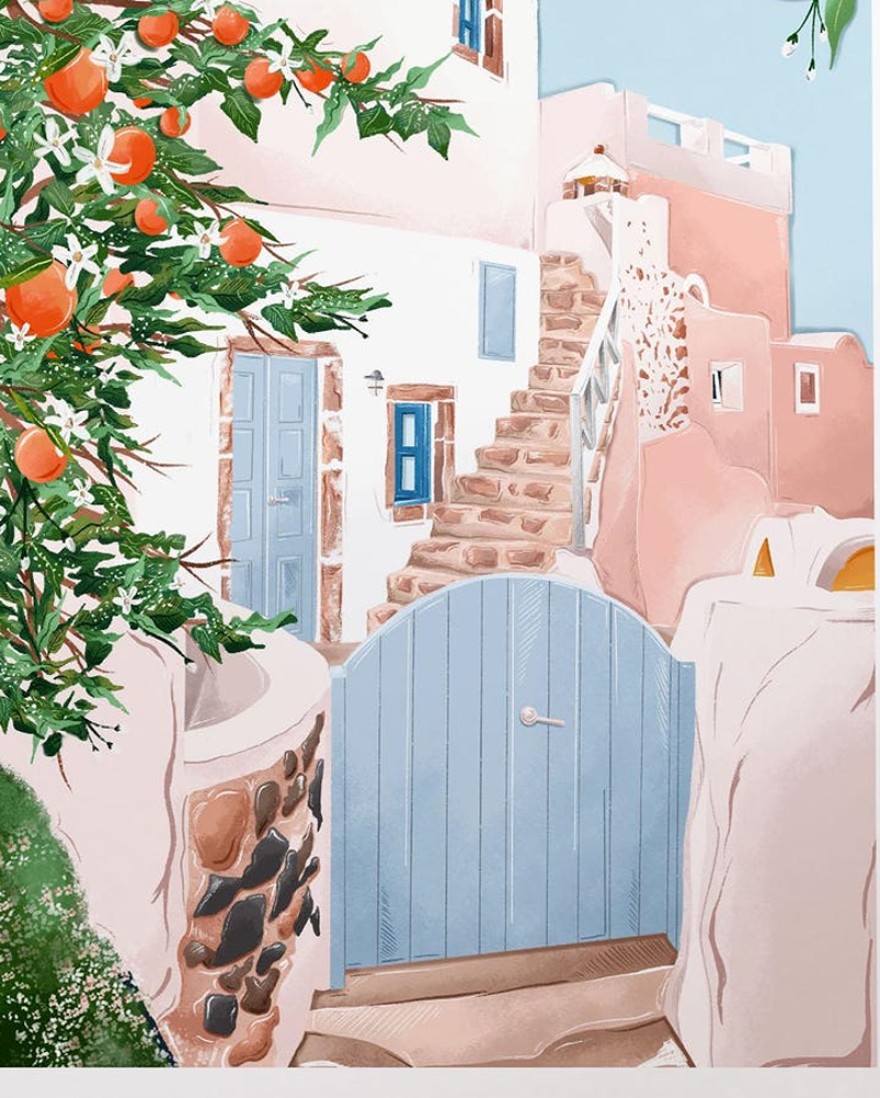 Greek cottage