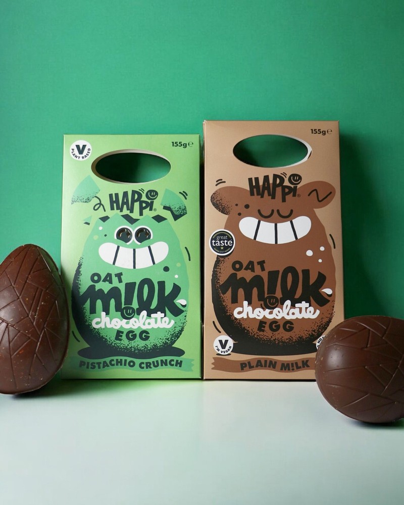 Happi chocolate vegan Easter eggs