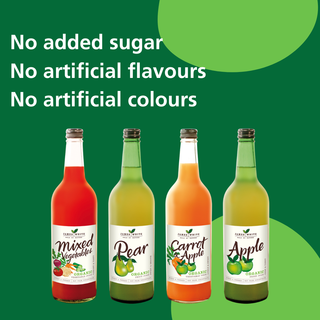 James White organic juices