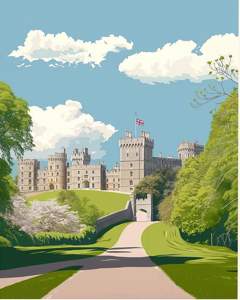 Windsor castle and long walk