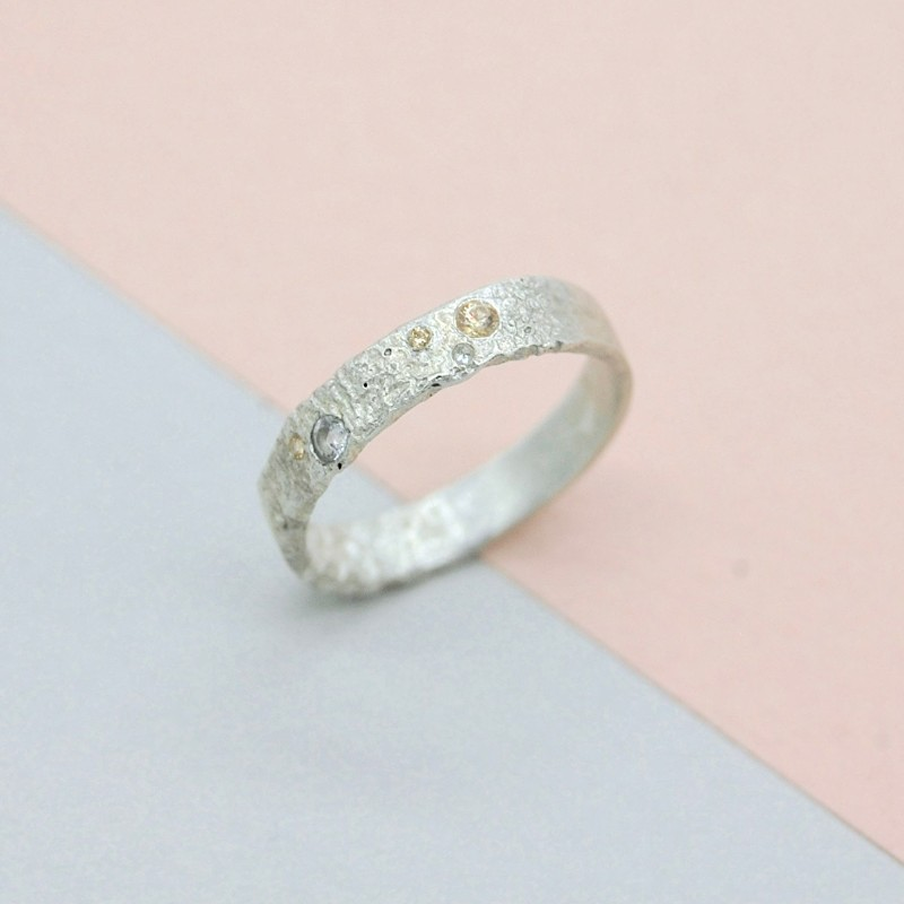 recycled silver promise ring