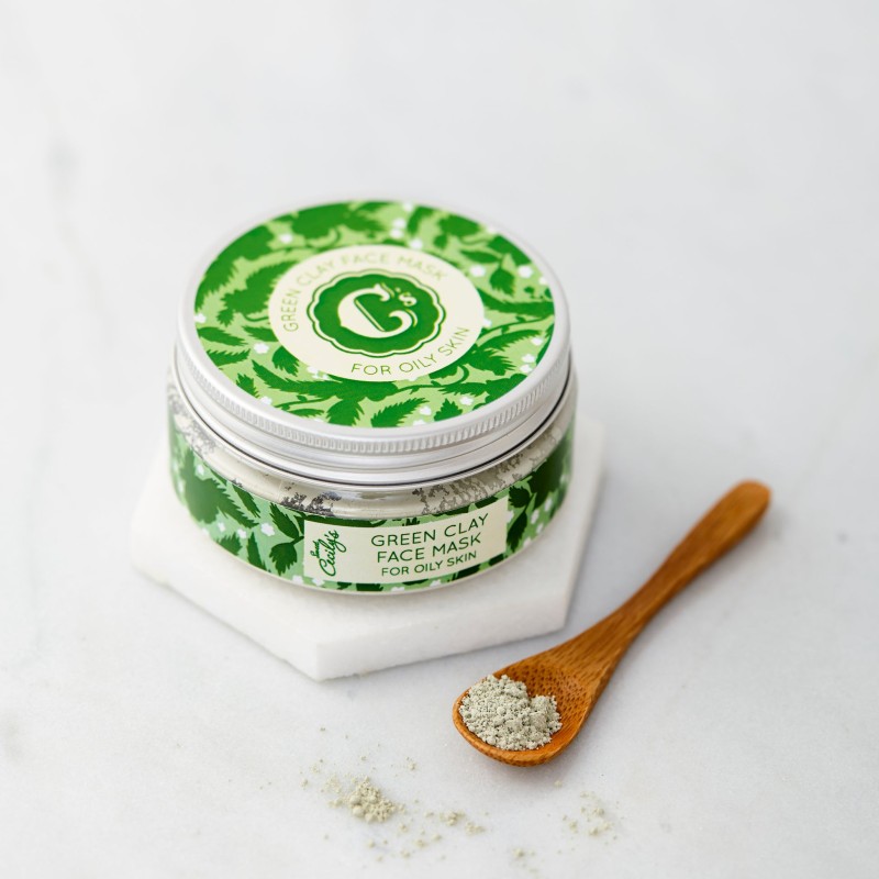 green clay facial mask