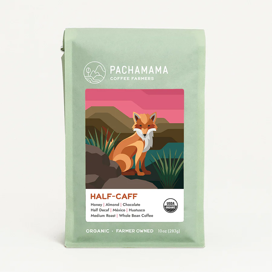 half-caff organic coffee