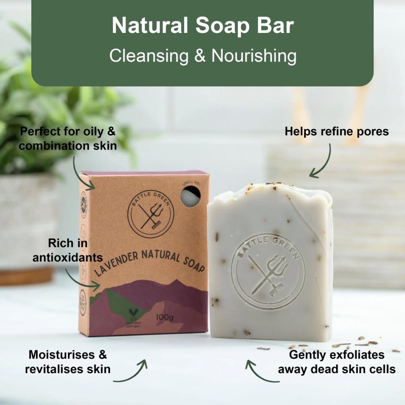 Battle Green handmade soap