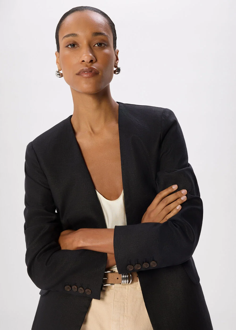 linen blazer