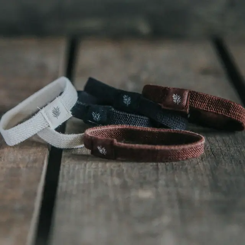 plastic-free hair ties