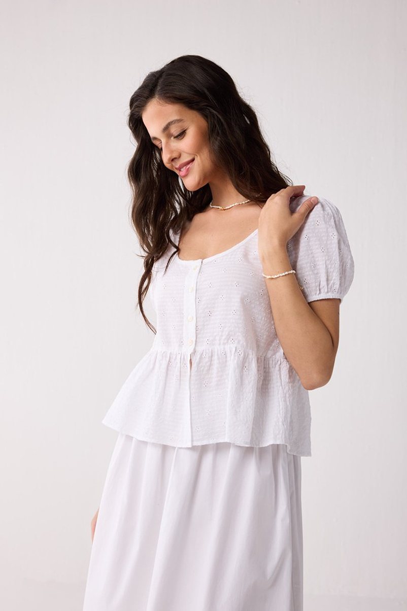 organic peplum top