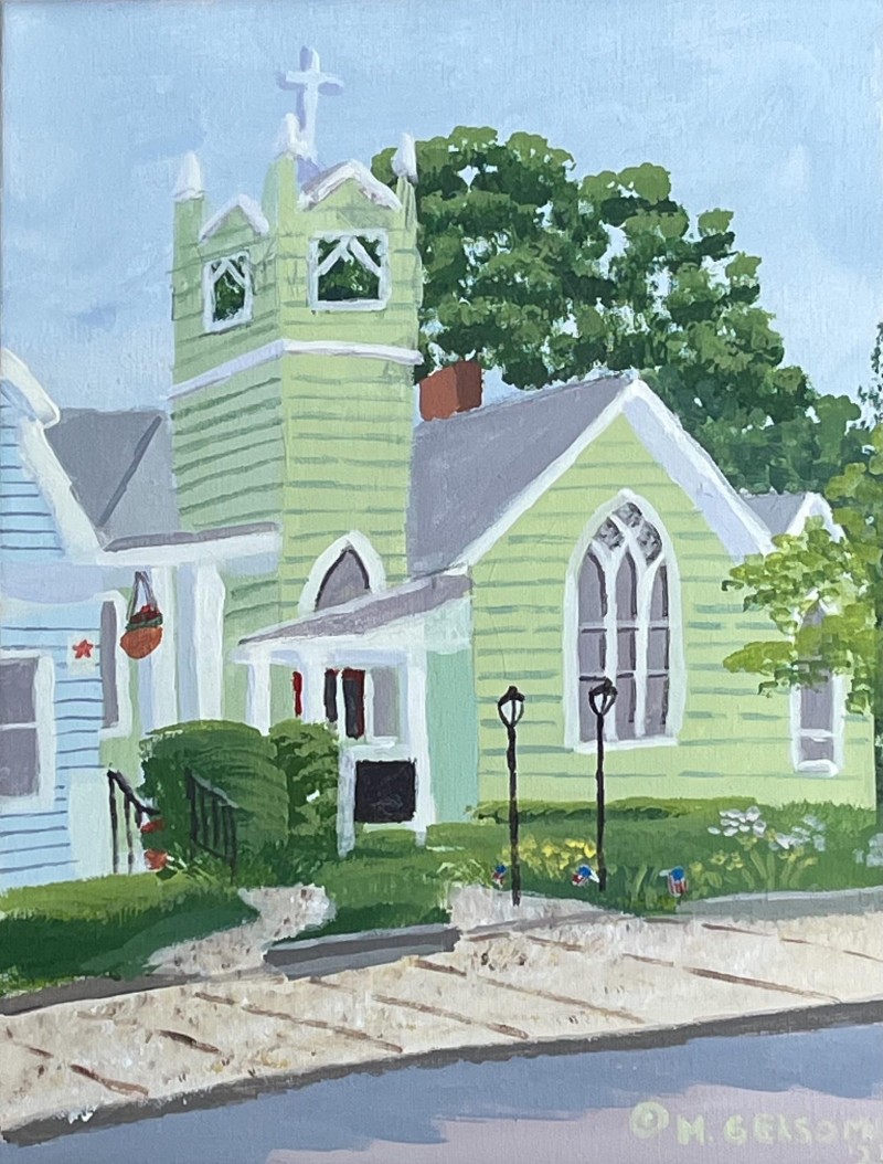 pretty green church