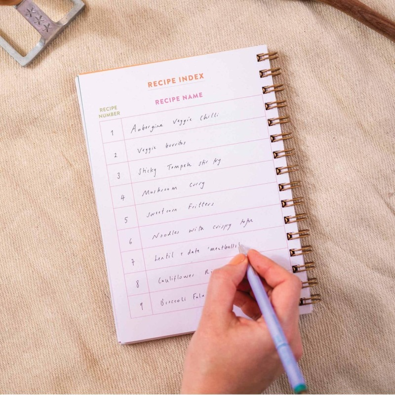 eco friendly recipe journal