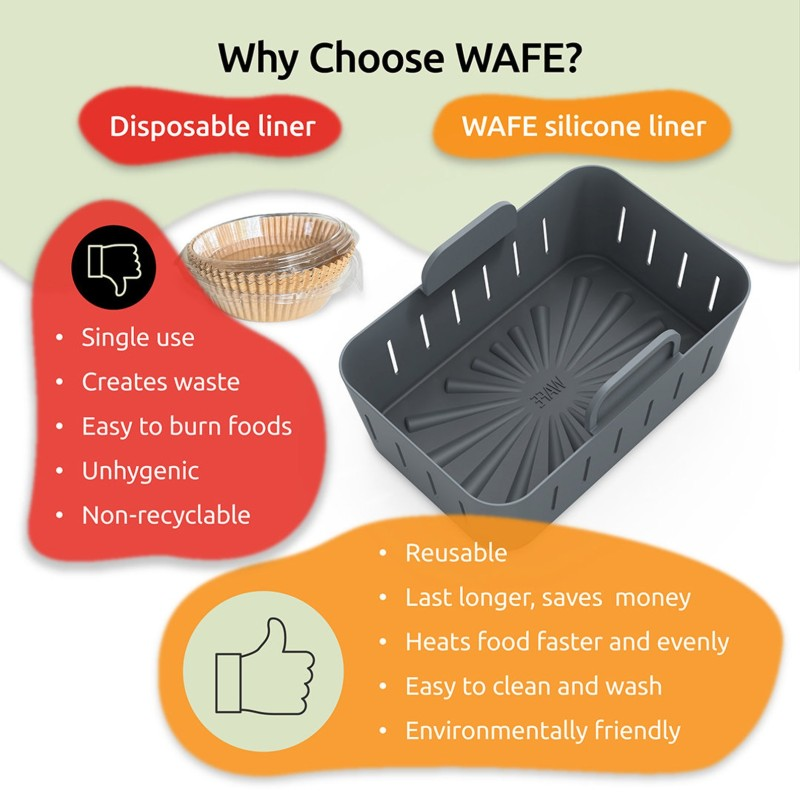 silicone air fryer baskets