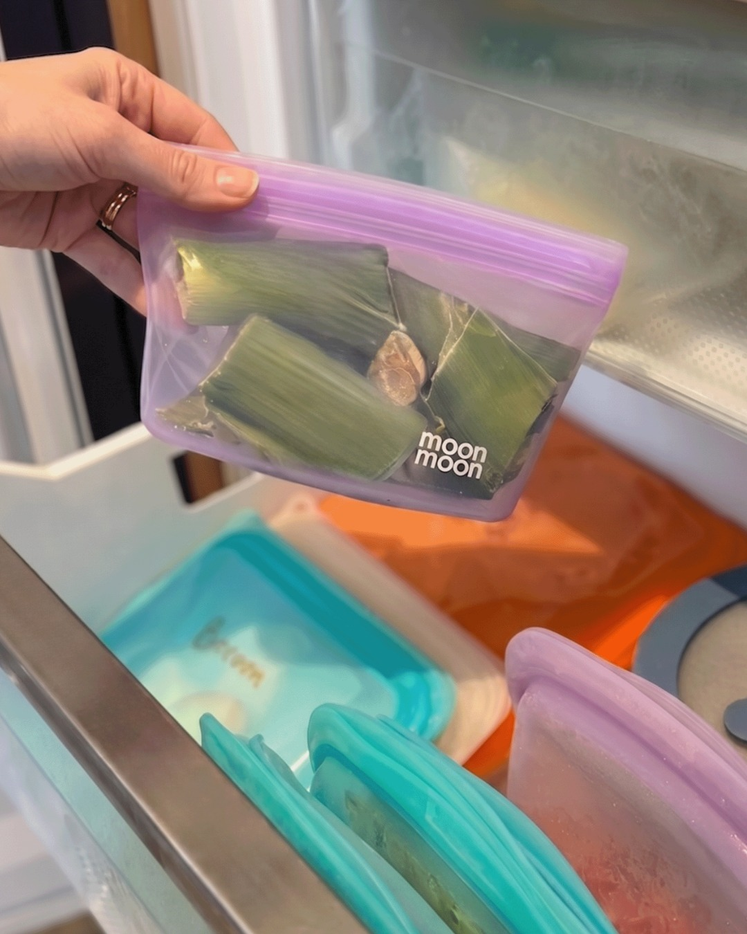 silicone freezer bag