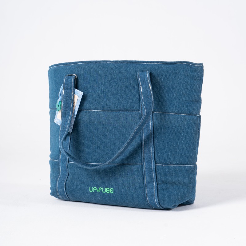 upcycled denim bag