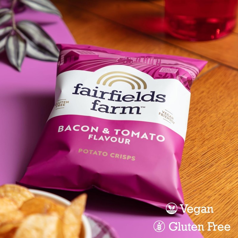 vegan bacon tomato crisps