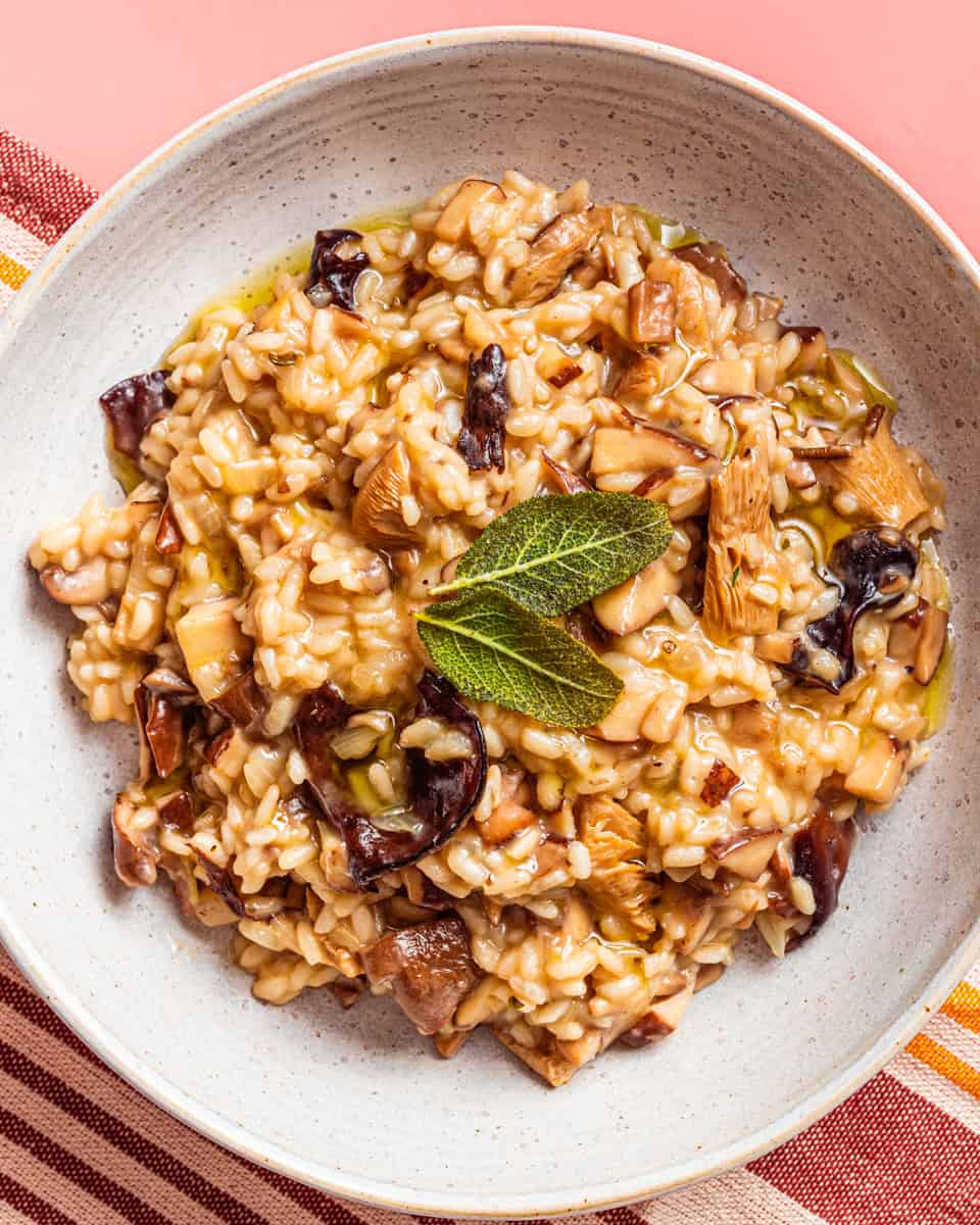 mushroom risotto