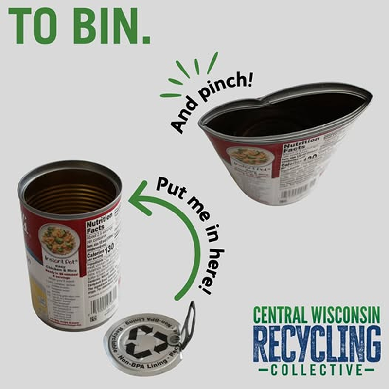pinch cans for recycling to help wildlife 