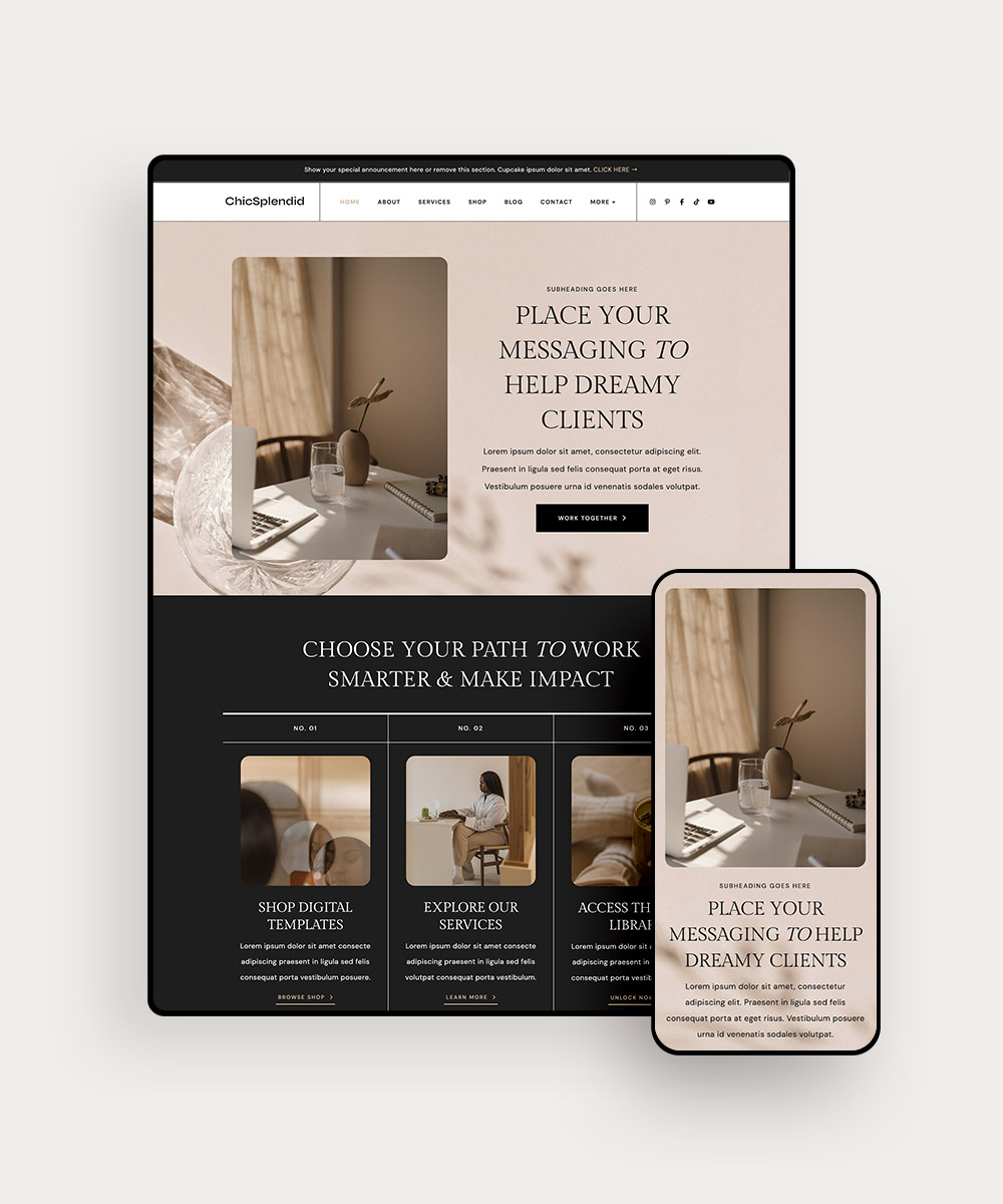 ChicSplendid theme Bluchic