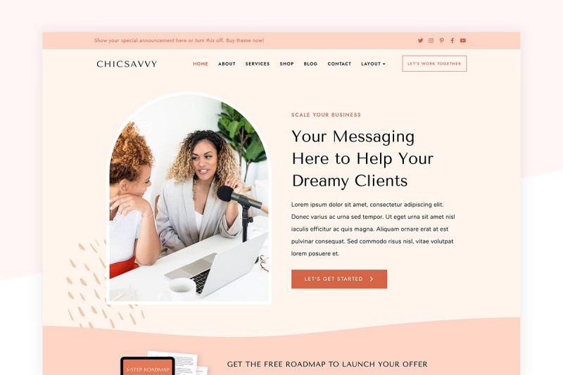 Bluchic WordPress themes
