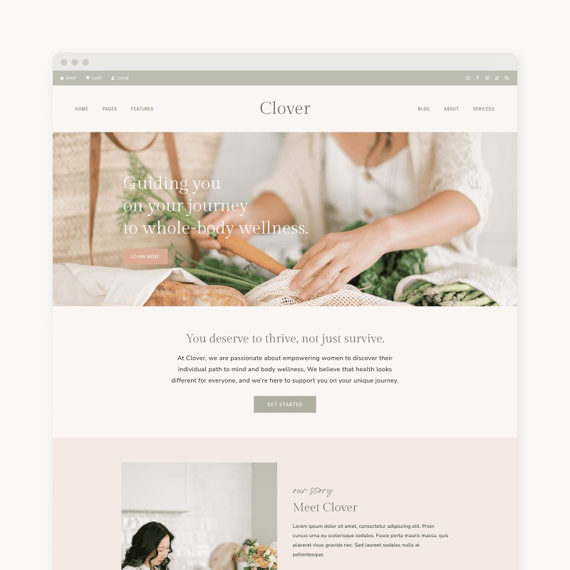 Clover WordPress theme