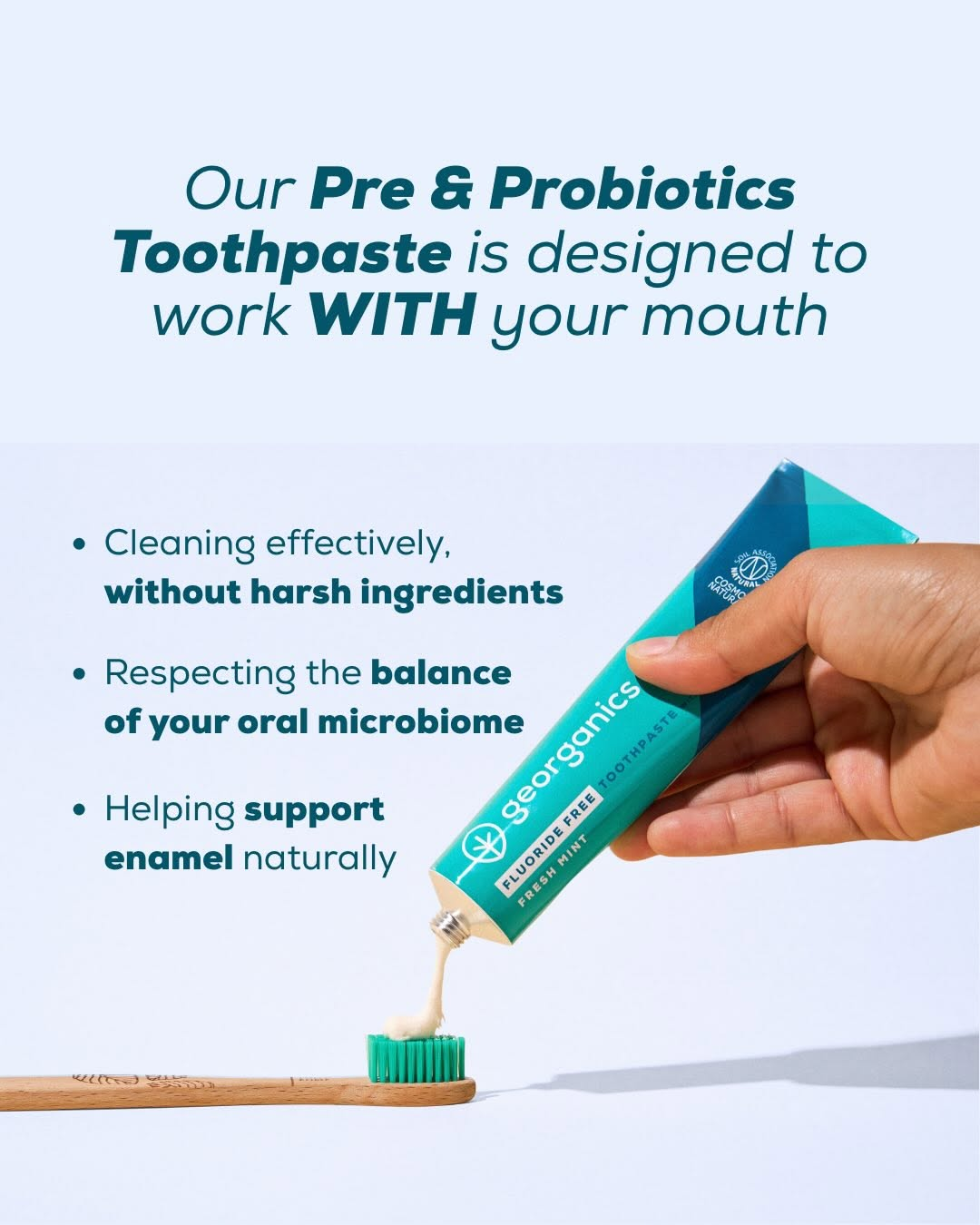 Georganics tube toothpaste