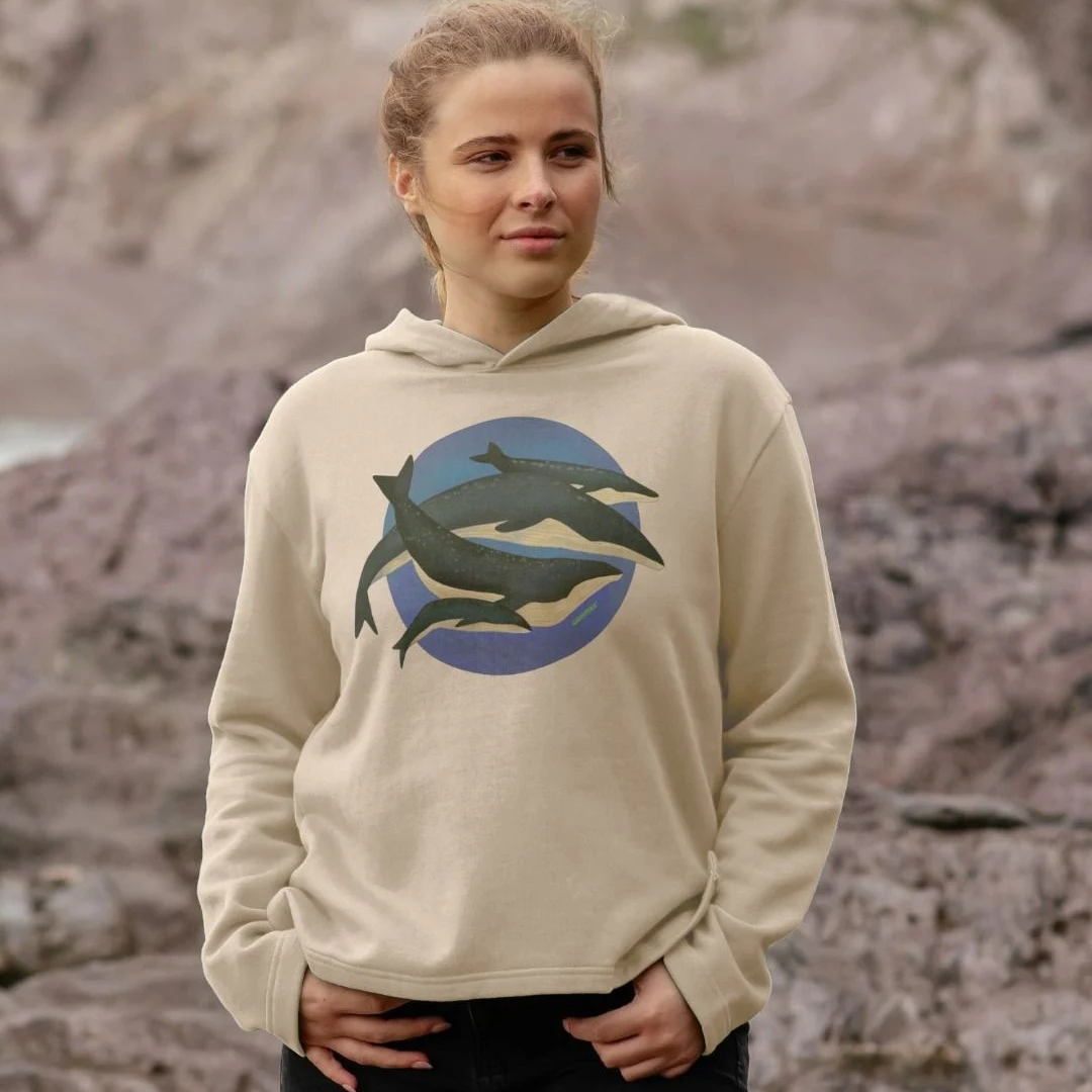 Greenpeace whales hoodie