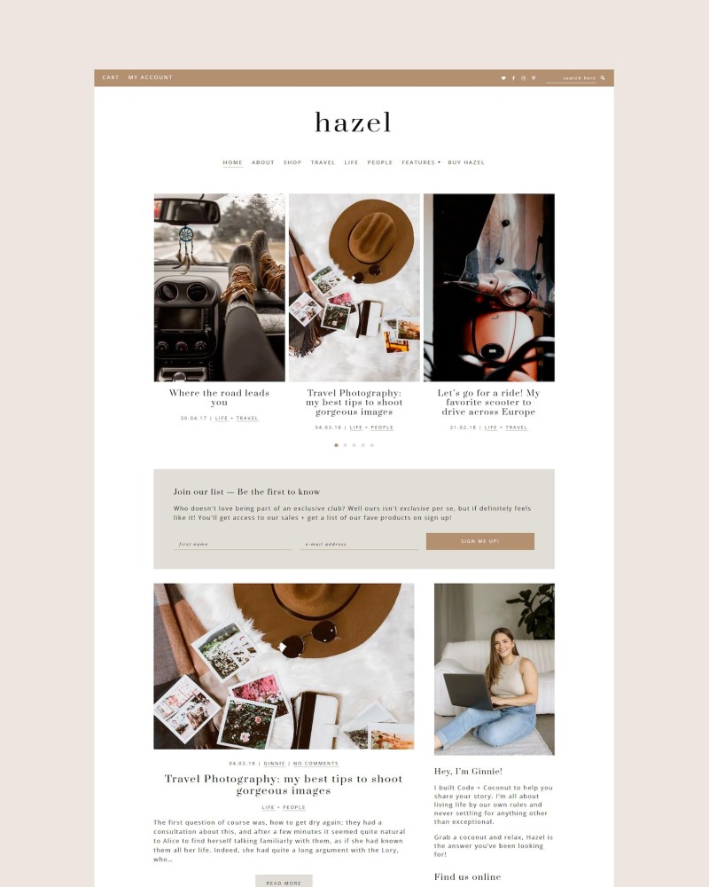 Code + Coconut WordPress themes