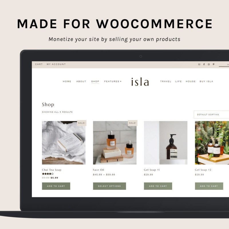 Isla WordPress theme