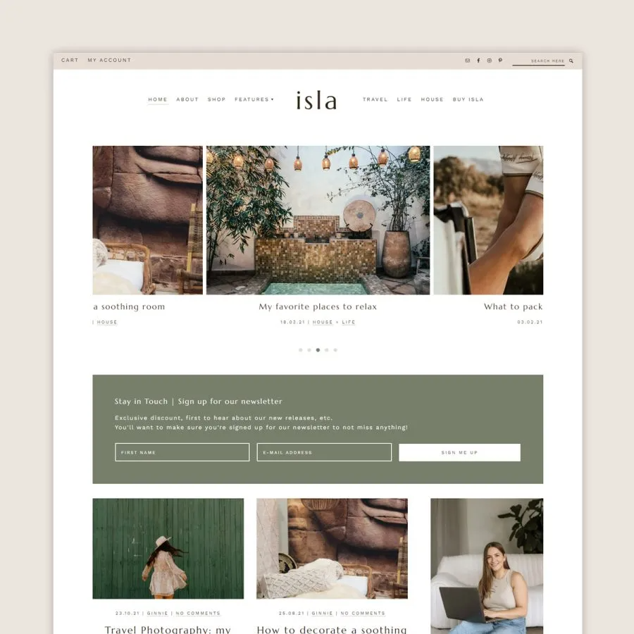 Isla WordPress theme