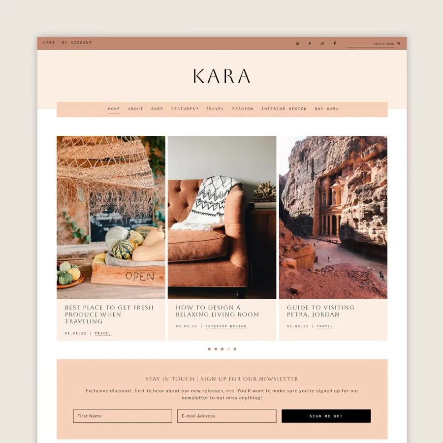 Kara WordPress theme