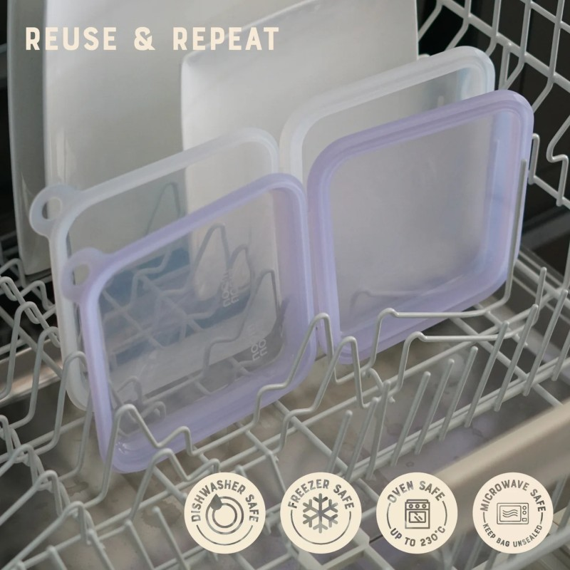 reusable silicone sandwich case