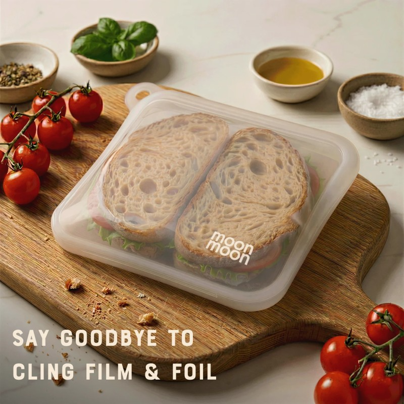 reusable silicone sandwich case