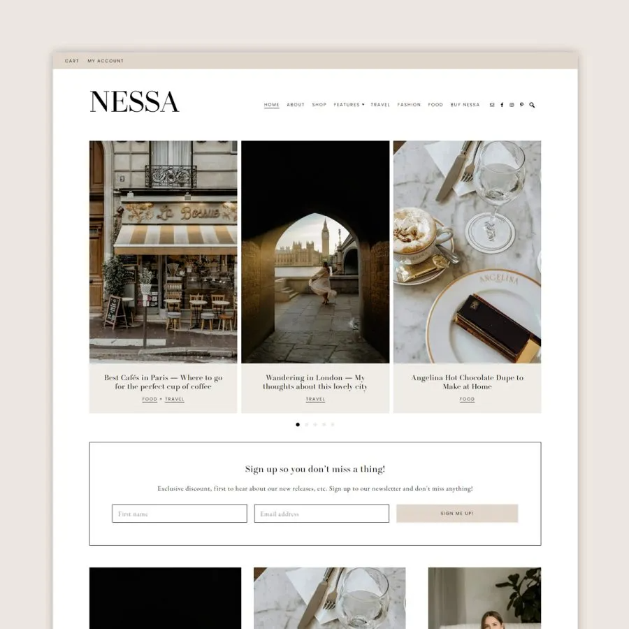 Nessa WordPress theme