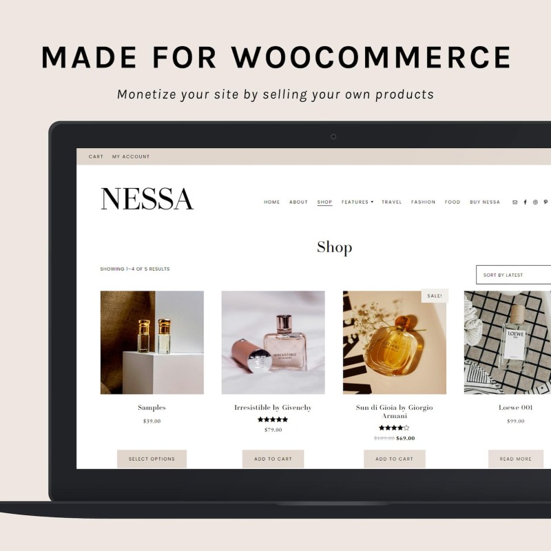 Nessa WordPress theme