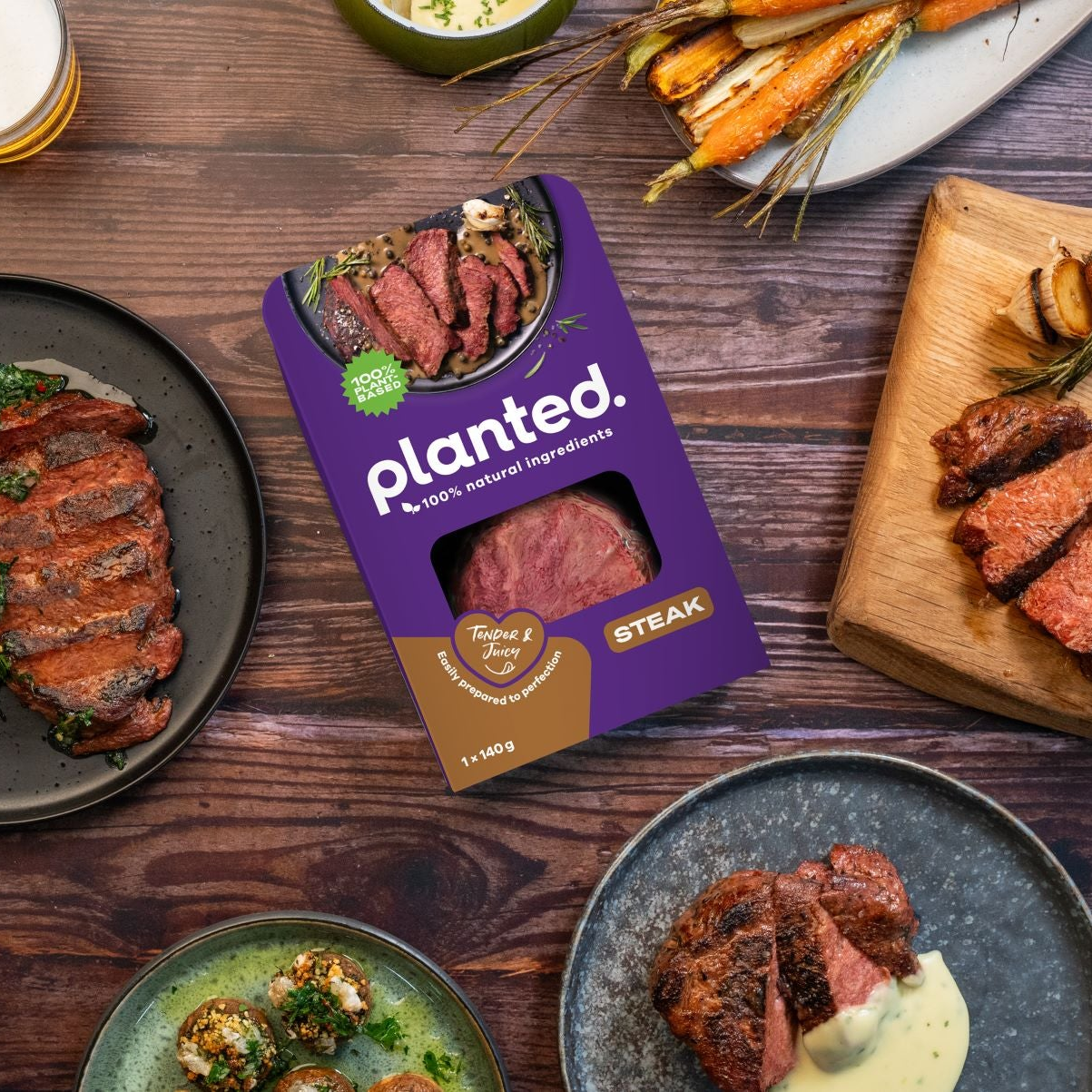 Planted steak
