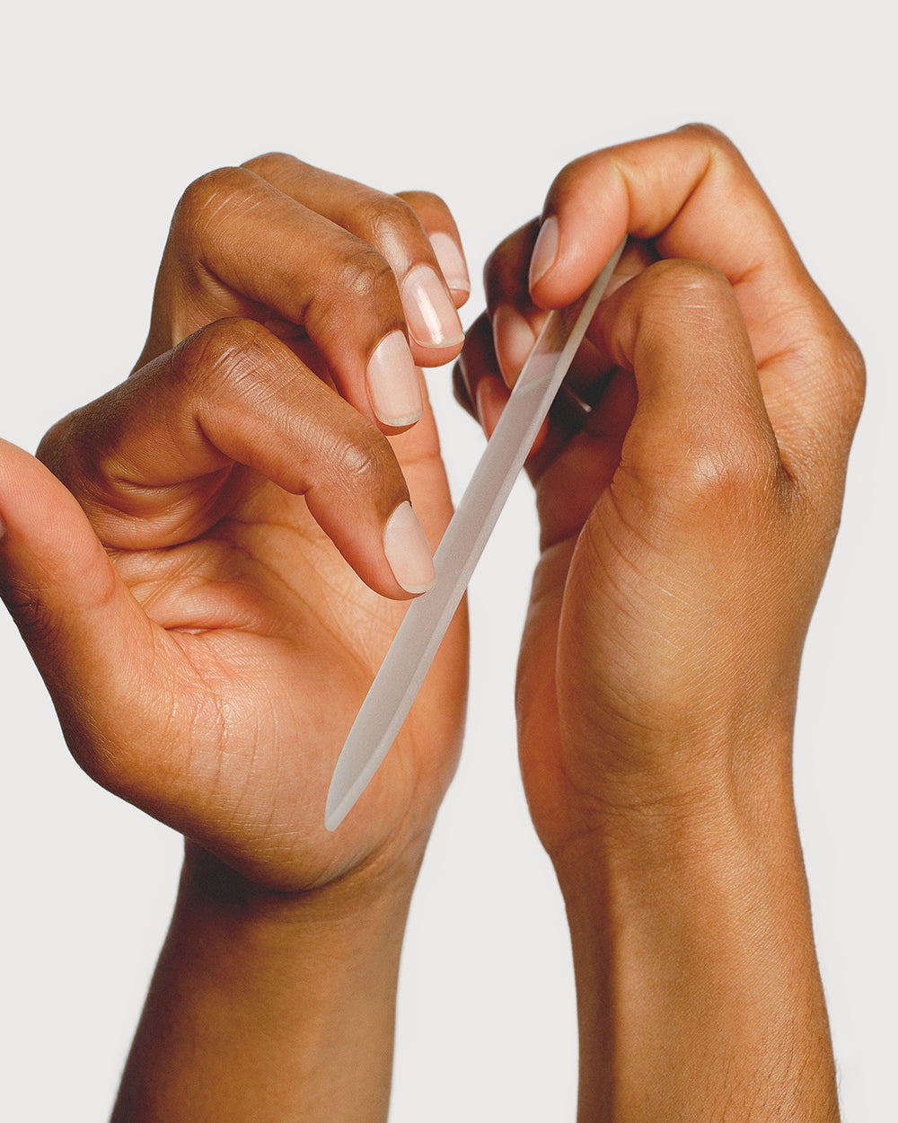 Sienna glass nail file