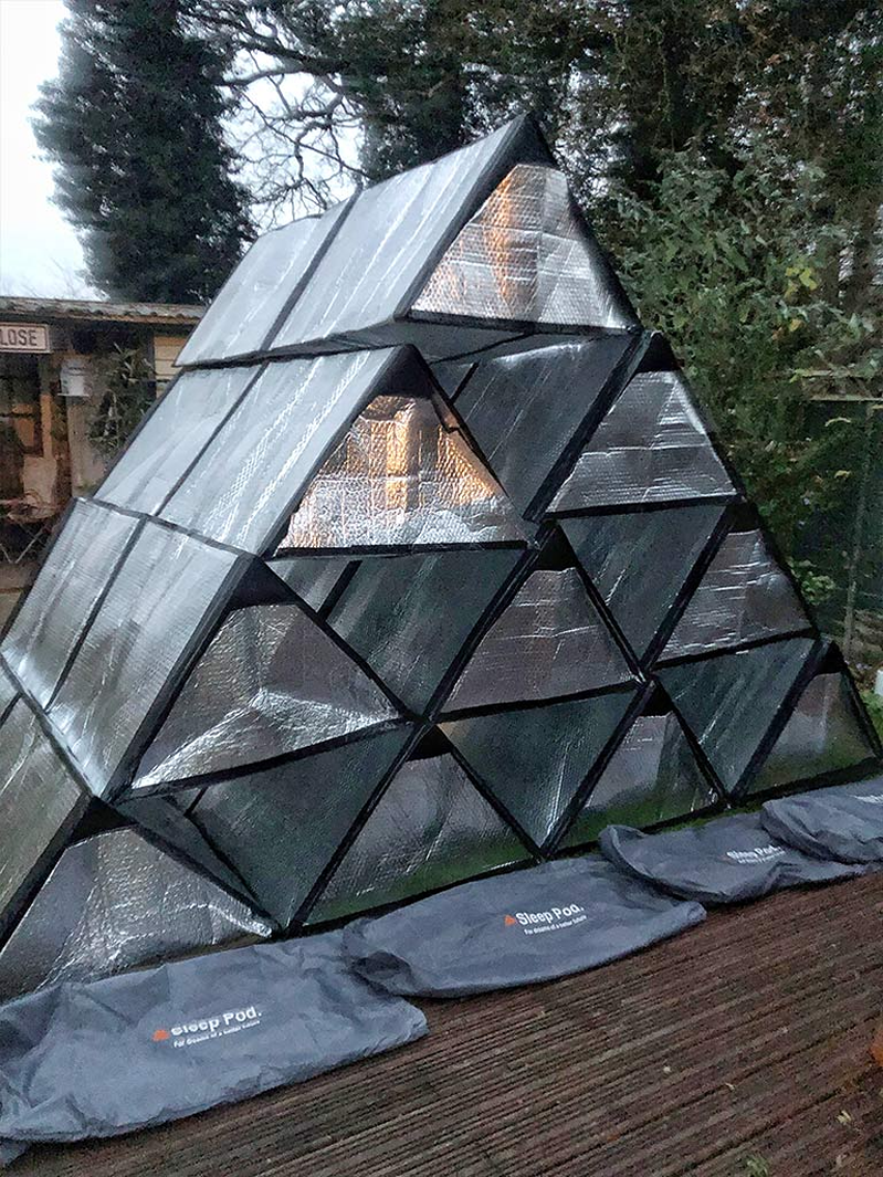 Sleep Pod and Shelterbag (comfortable sleeping options for homeless people)