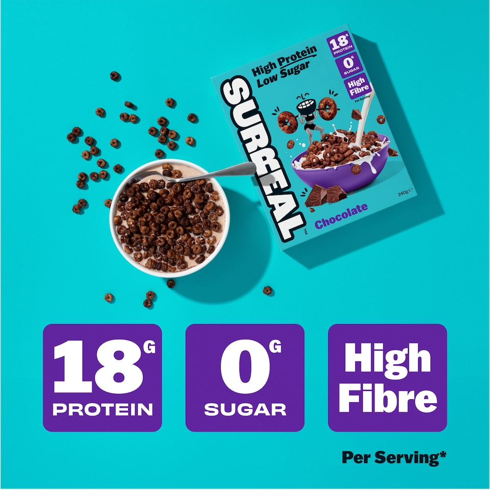 Surreal high protein cereal
