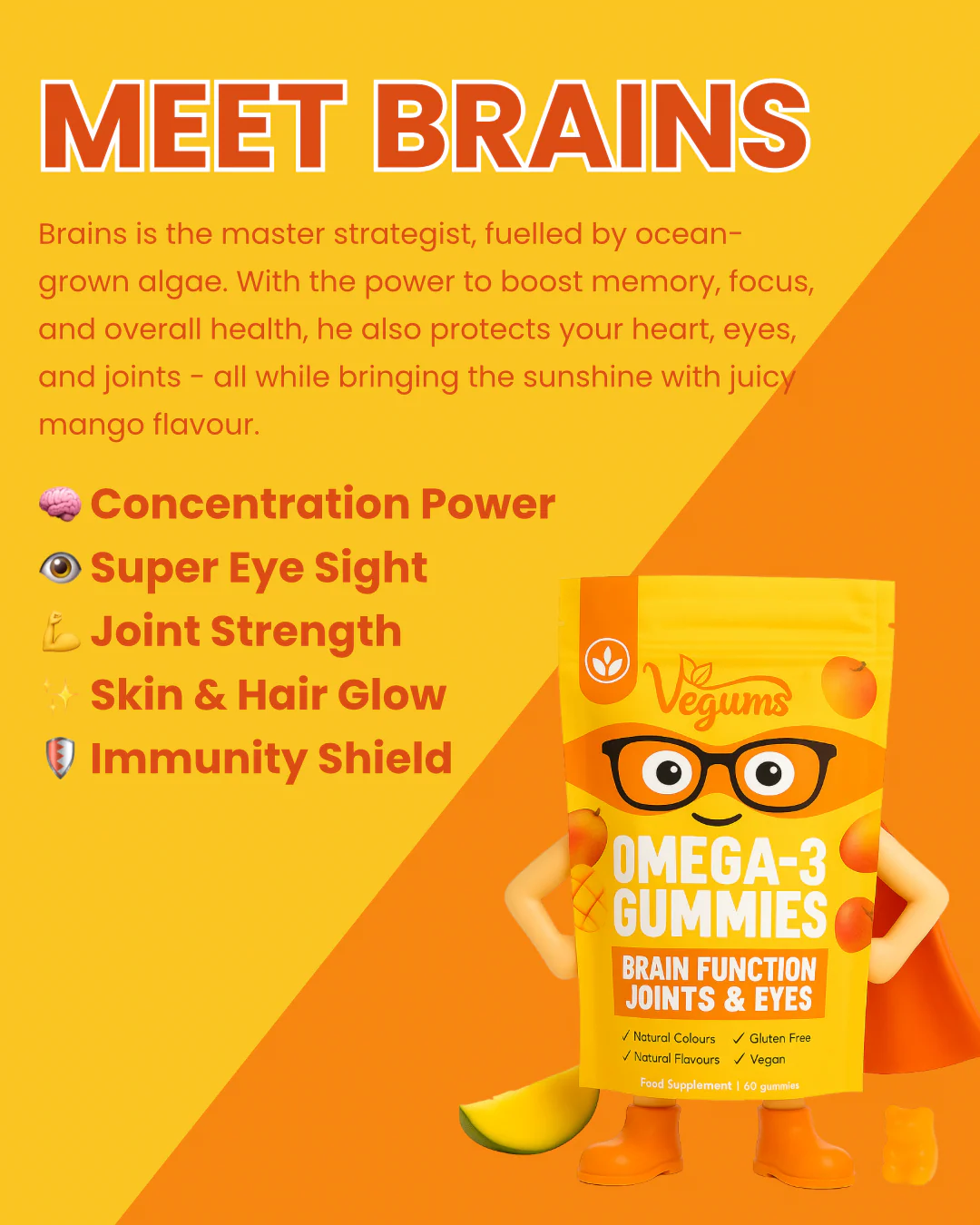 Vegums fish-free omega 3 gummies