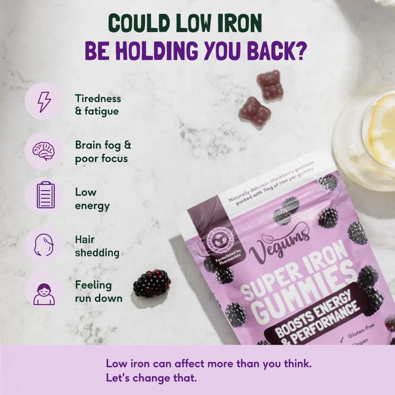 Vegums super iron gummies