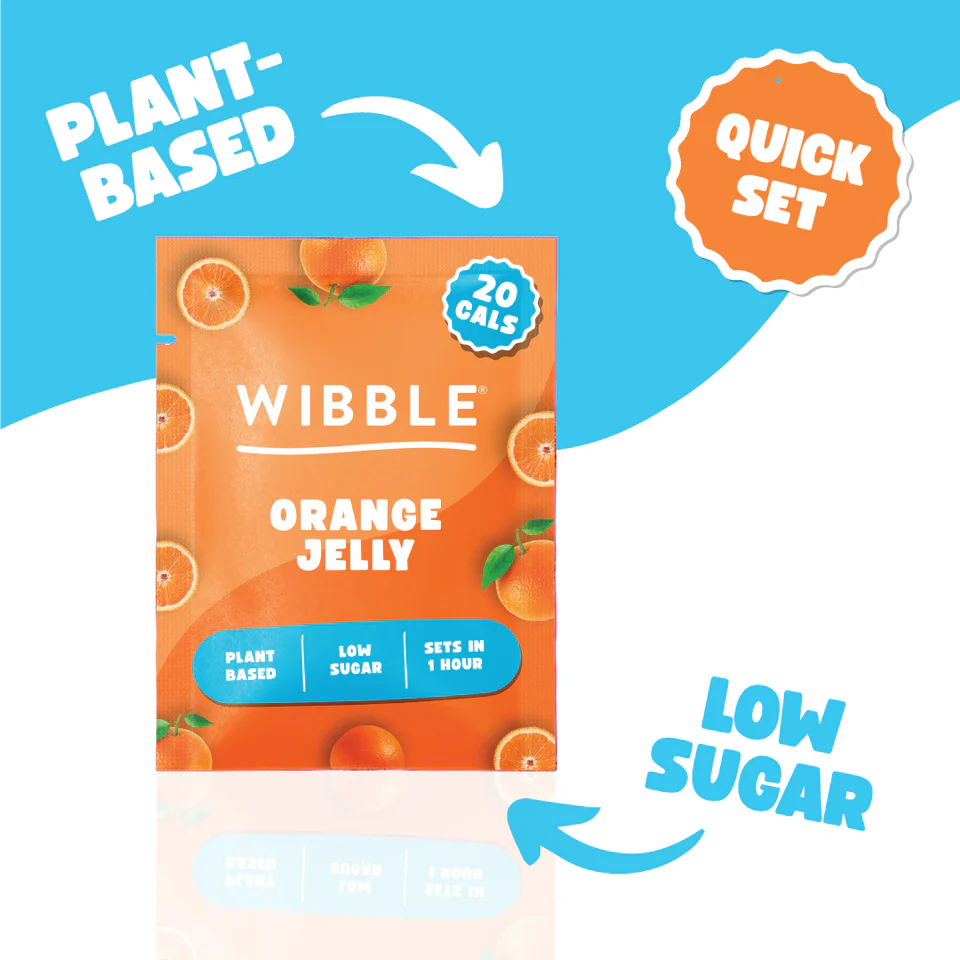 Wibble vegan orange jelly