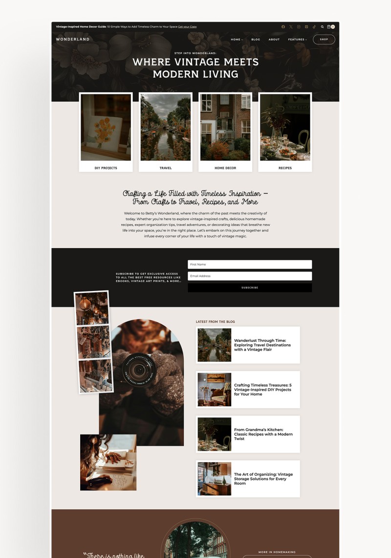 Wonderland WordPress theme