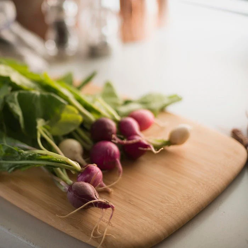 bamboo chopping and serving board