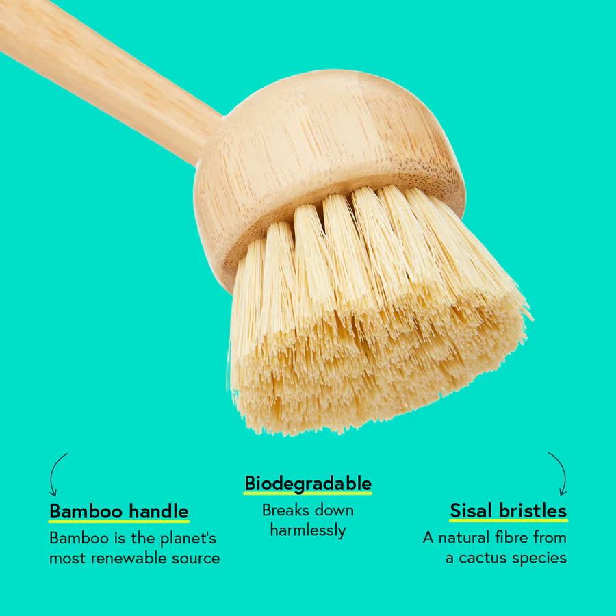 bamboo washing up brush 