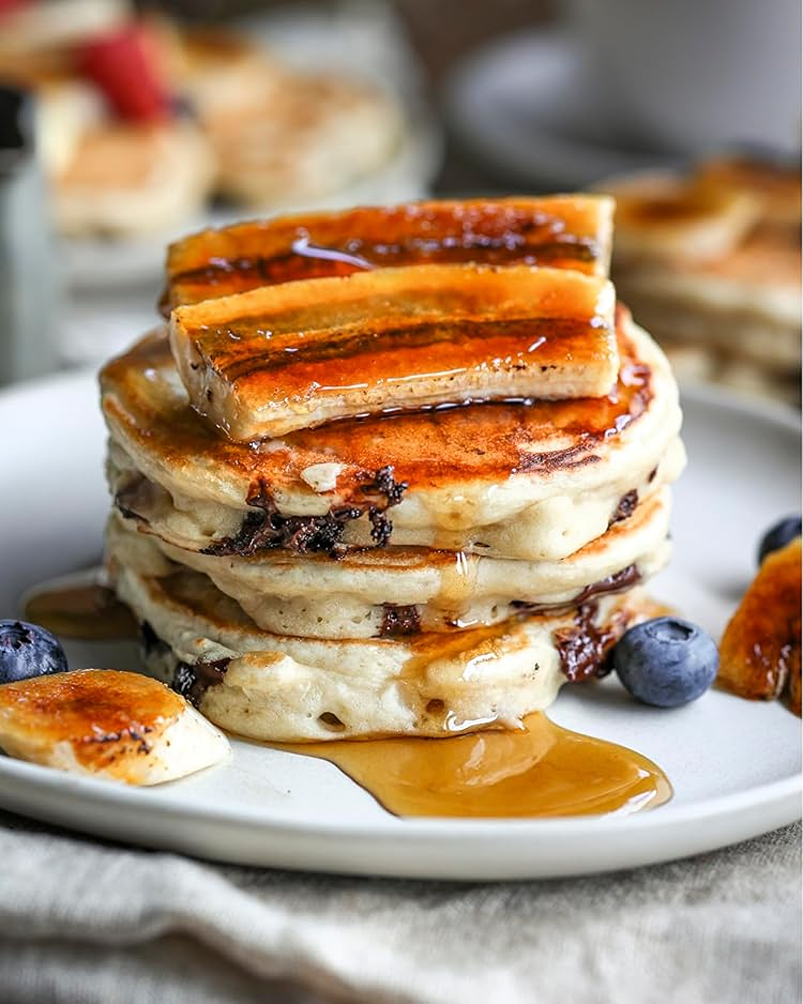 banana chunk pancakes